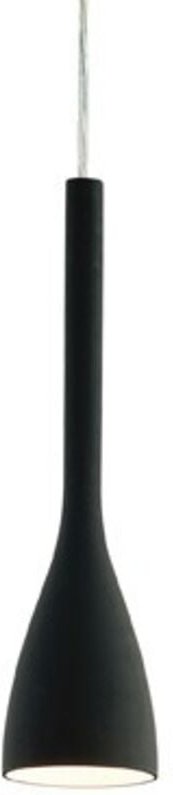 Ideal Lux Flut - 1 leichter kleiner Deckenanhänger schwarz, E14