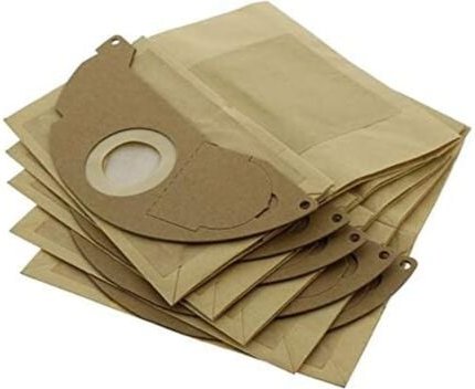 Packung mit 5 Papiertüten für Staubsauger Kärcher A2000 A2099 Wd2.000 Wd2.499