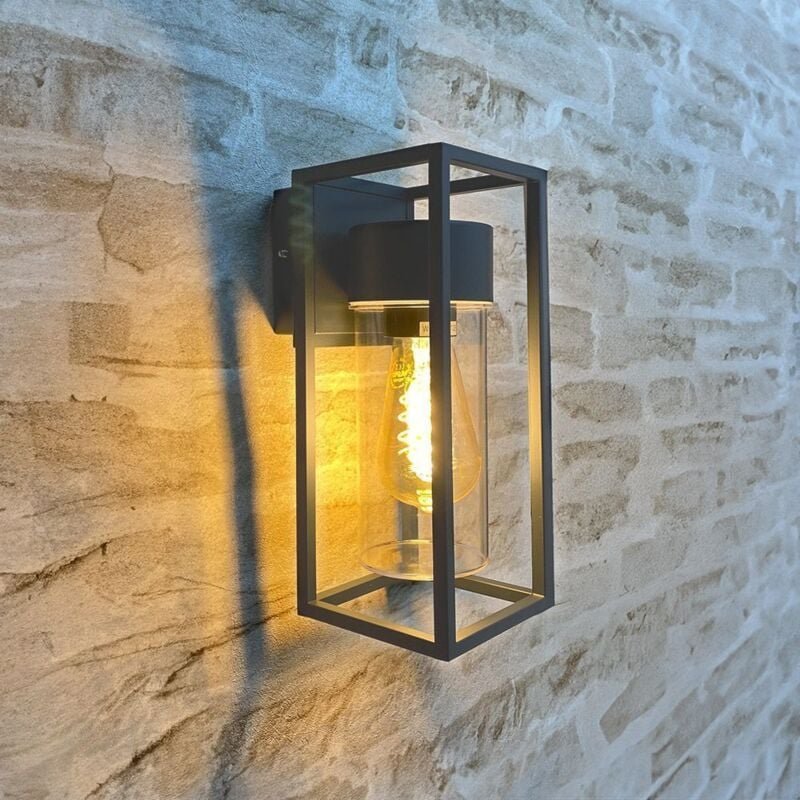 Arum Lighting - Wandleuchte cometa Outdoor anthrazitgrau E27