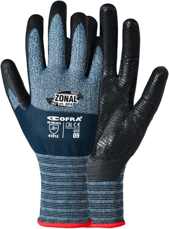 Zonal Arbeitshandschuhe - 9 (l) - Grau - Cofra