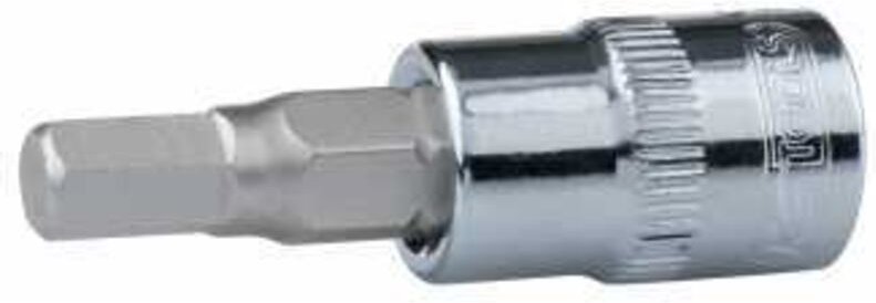 1/4' CHROMEplus Bit-Stecknuss Innensechskant, 3/16'