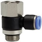 Riegler L-Steckverschr. »Blaue Serie« drehbar, G1/8 i./a., max.15, Ø 8mm