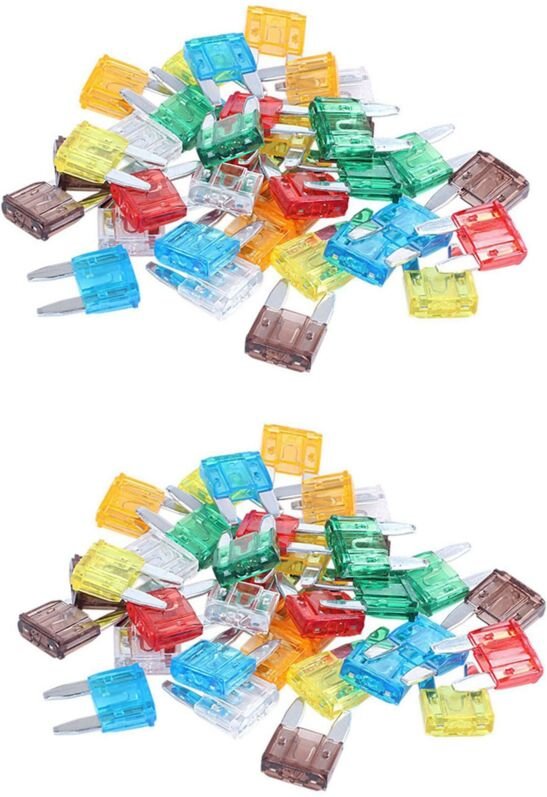 70 Stueck MIXED Mini Flachsicherung Auto Auto Motorrad 5 7,5 10 15 20 25 30 AMP