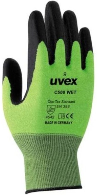 C500 wet 6049210 Schnittschutzhandschuh Größe (Handschuhe): 10 en 388-4121 1 Paar - Uvex