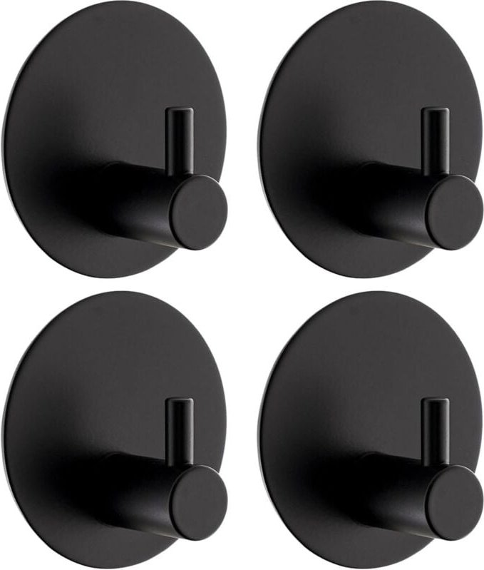 Stück Wandklebehaken, selbstklebender Haken aus 304 Edelstahl, runde Haken, Wandklebehaken mit 3M-Klebepad, Badezimmer-W...