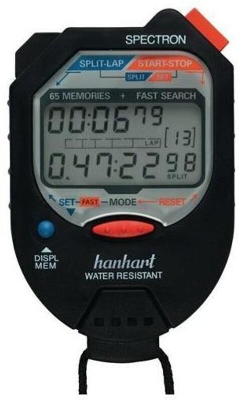 Digitale-Stoppuhr 1/100Min. 1/100S Hanhart
