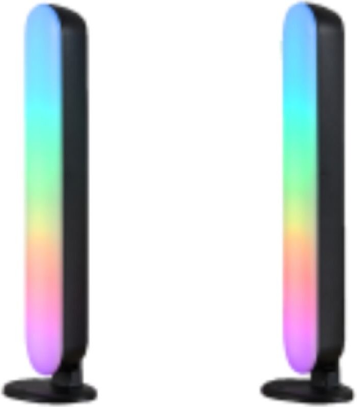 Thumbnail - Reality Leuchten - 2er Set led Tischleuchten game mit Fernbedienung, rgb & Sound Control - h 28cm