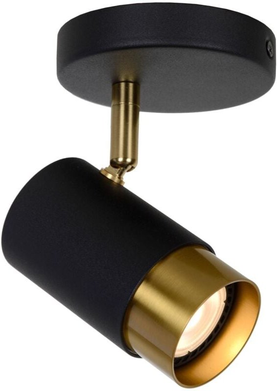 Floris - Deckenstrahler - ø 10 cm - 1xGU10 - Schwarz - Lucide