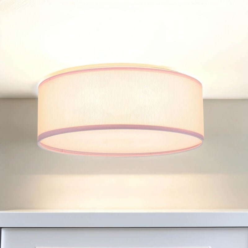 Licht-erlebnisse - Kinderzimmerleuchte Rosa rund ø 38 cm 4x E27 Deckenlampe Kinder