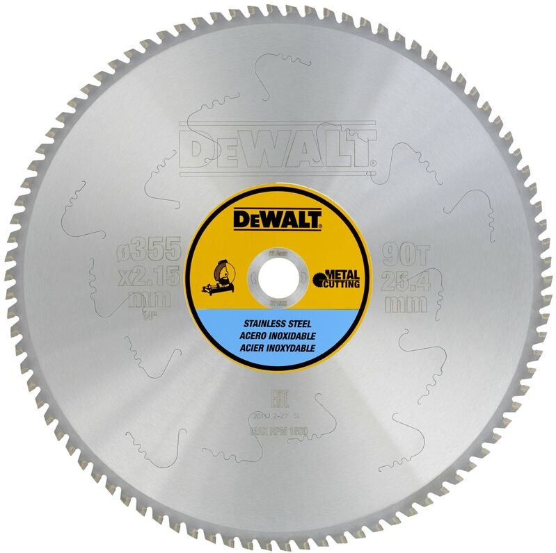 Kreissägeblatt stationär 355/25,4 mm 90TFZ - Dewalt