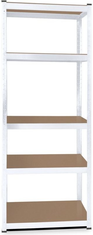 Lagerregal 180 x 75 x 30 cm Traglast 350 kg Regal Schwerlastregal Steckregal verzinkt