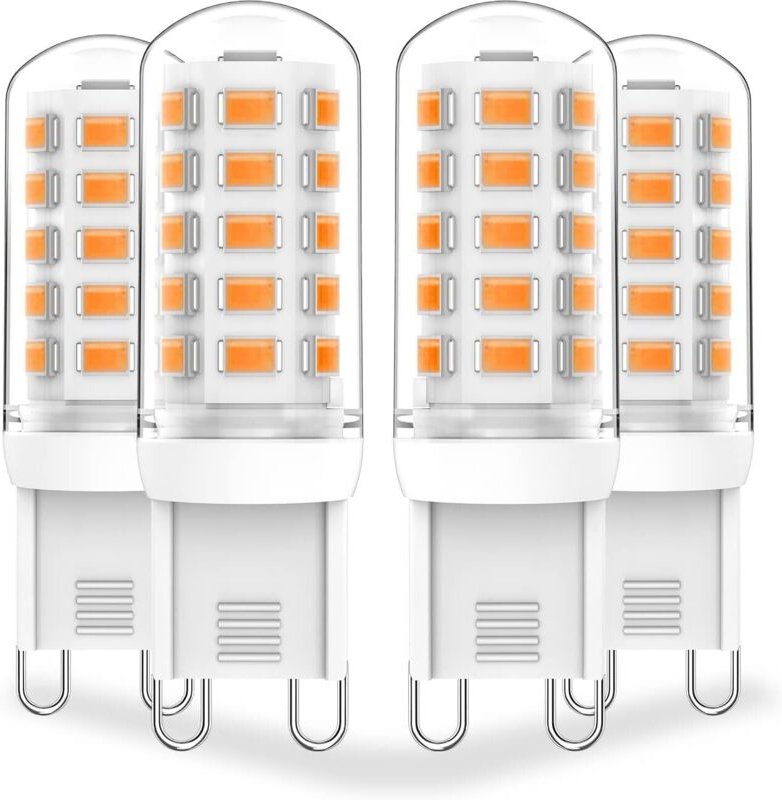 G9 Dimmbare LED-Lampen 3 W (entspricht 30 W, 25 W oder 20 W Halogenlampe T4), Warmweiß 3000 K, 120 V, 350 lm, für Wand-/...