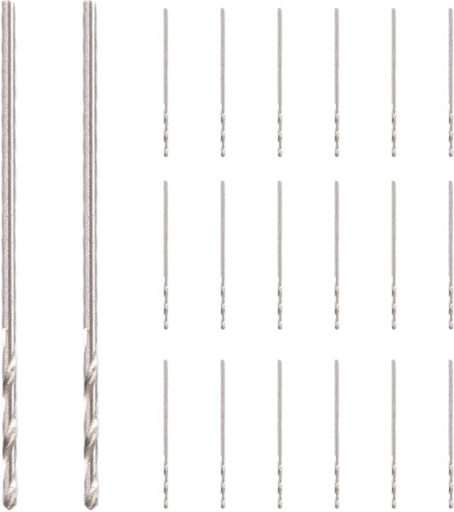 R)20 Stueck 30 mm 0.8 Durchmesser Micro hss Spiralbohrer