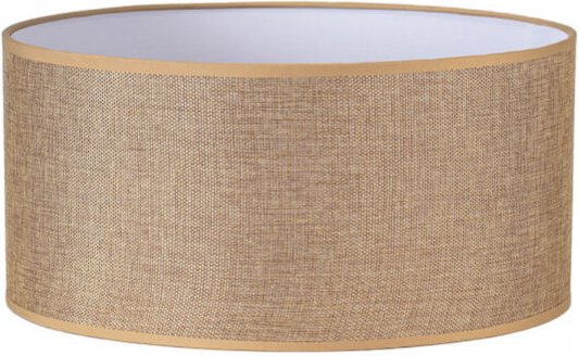 jin m10 zylindrischer lampenschirm braun 60dx60dx30h cm gewebter jute-sack stoff