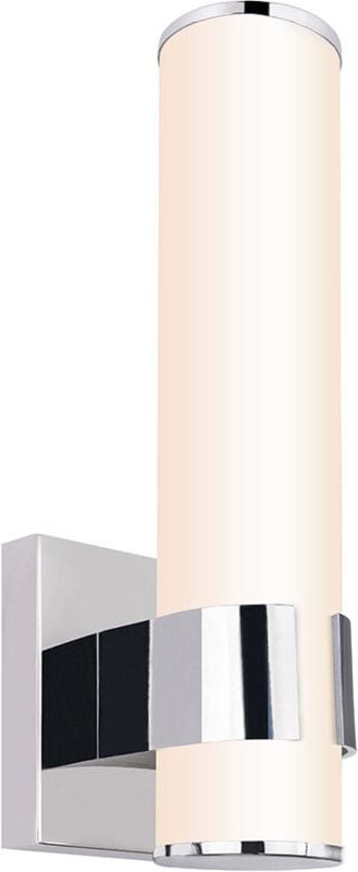 LED Wand Spot Lampe Bade Zimmer Leuchte Chrom Glas Opal IP44 Beleuchtung