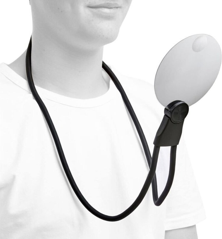 3-in-1-Lupe: Nackenlupe, Freihandlupe, Standlupe, Tischlupe, Handlupe mit 200 % oder 400 % optischer Vergrößerung