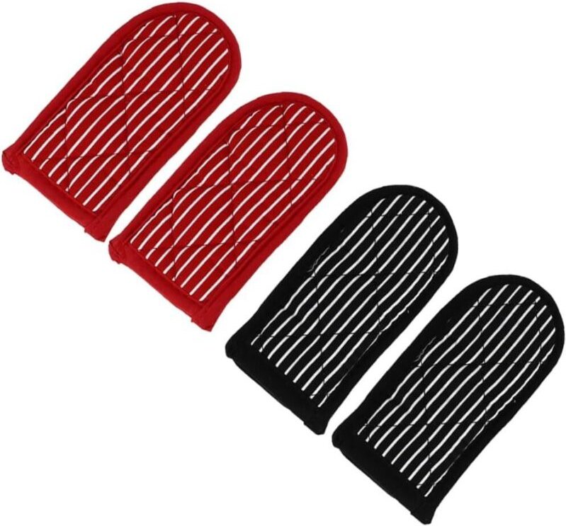 4 Baumwollisolierte Pfannengriffe – hitzebeständige Griffschoner für Gusseisenpfannen