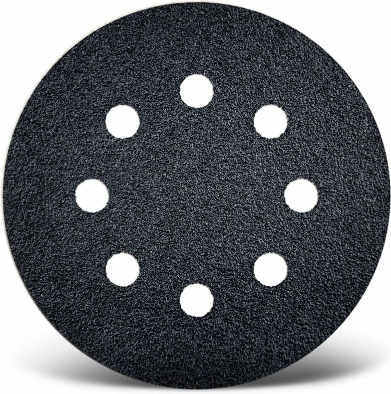 MENZER Black Klett-Schleifscheiben, 115 mm, 8-Loch, f. Exzenterschleifer, Siliciumcarbid (25 Stk.) K24