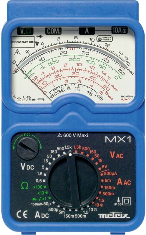 Mx 1 Hand-Multimeter analog cat iii 600 v - Metrix