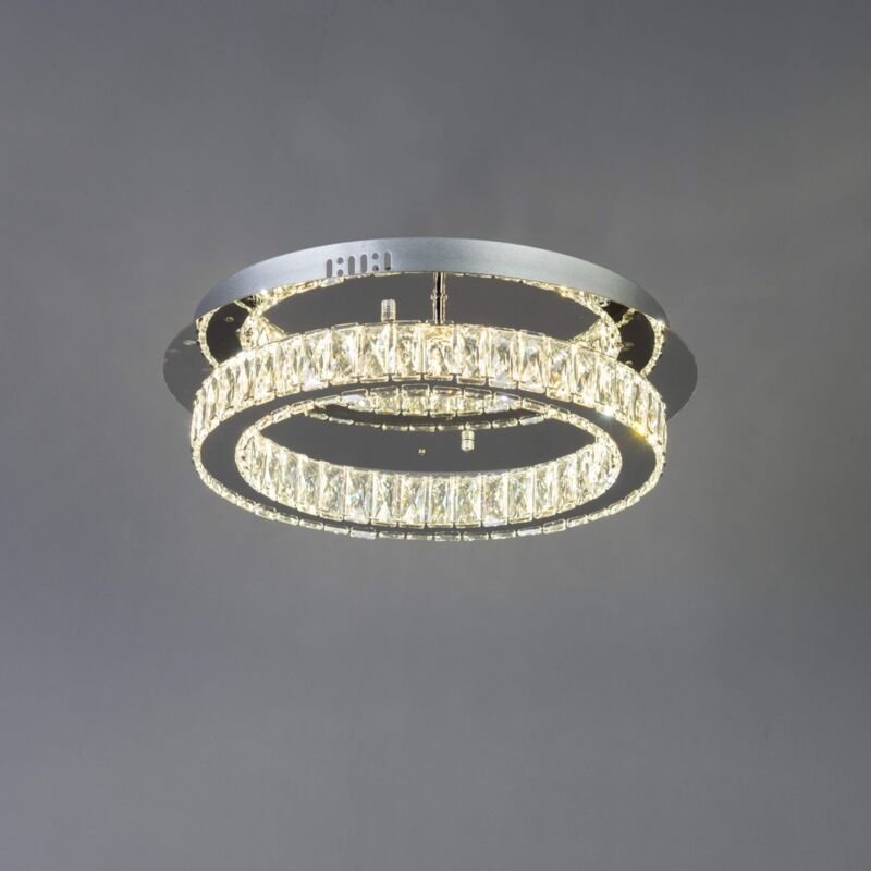Kosilum - Deckenleuchte - led Kristall Kreis design (ø 45 cm) - Diez