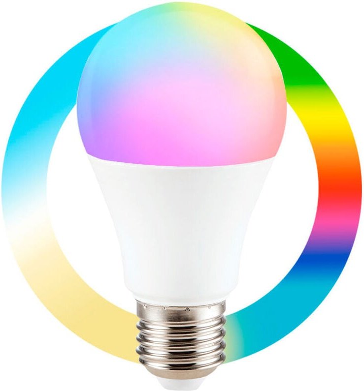 Smart LED-Lampe E27 - wlan - rgb + cct - 9W