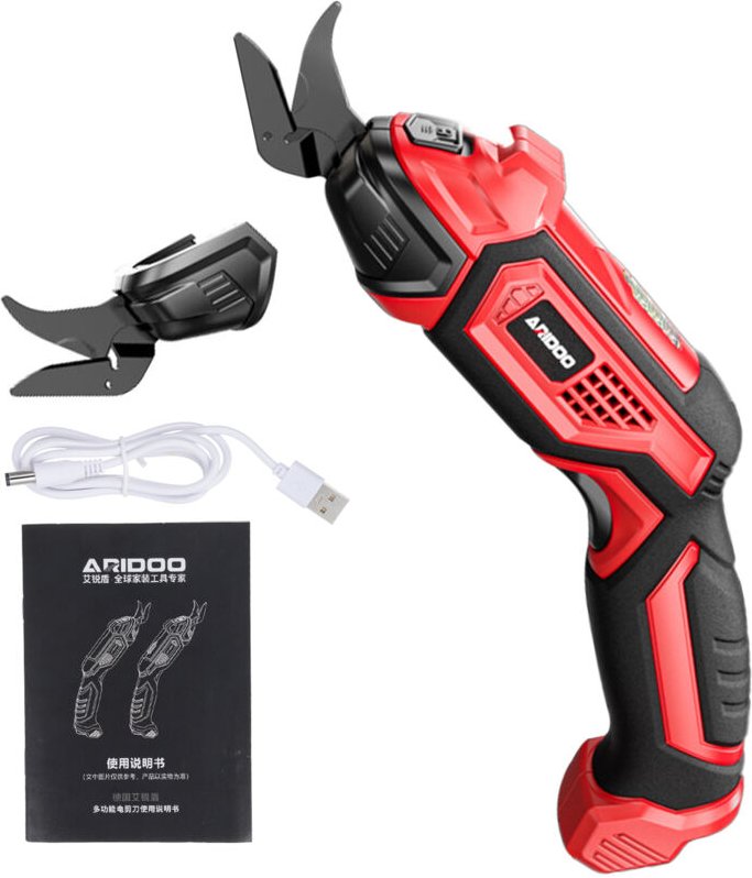 Elektrische Schere, Akku-Cutter, Universalschere mit scharfen Klingen, zum Schneiden von Karton, Leder, Teppich, Kunstst...