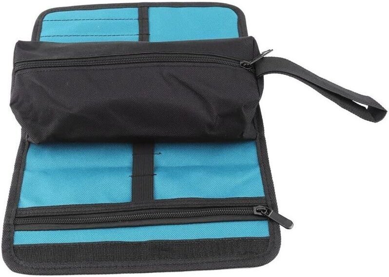 Werkzeugtasche, aufrollbarer Werkzeugkoffer aus Segeltuch, leere Werkzeugaufbewahrungstasche, Aufbewahrungstasche mit Re...