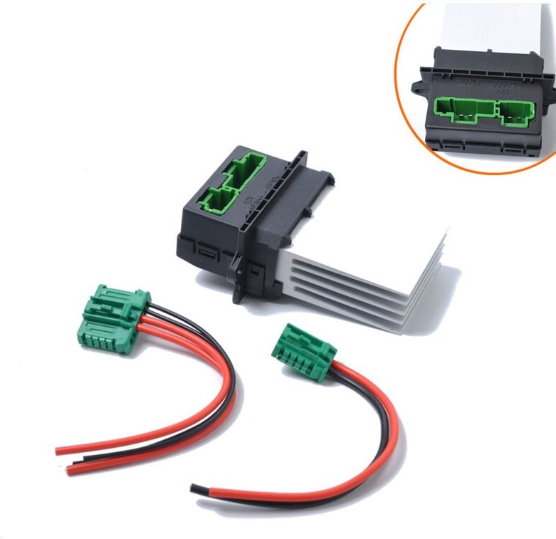 7701048390 7701207718 6441L2 Lüfterwiderstand, Heizmotor Klimaanlage Lüfterwiderstand kompatibel für Citroen Renault Meg...