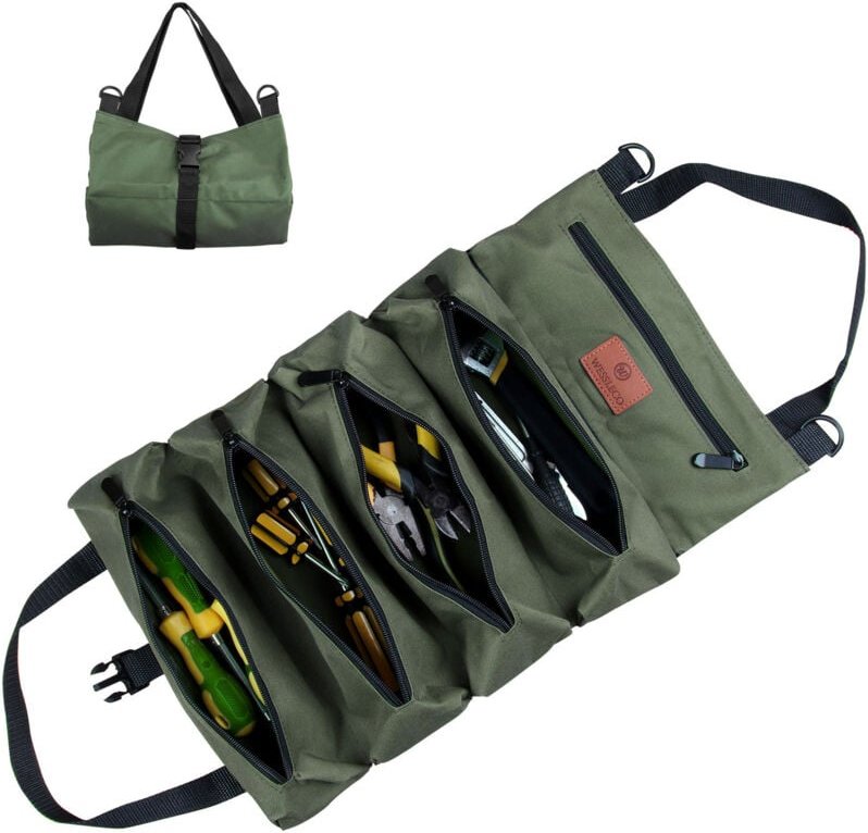 Qiedie - Oxford-Stoff-Werkzeugsatz, elektrischer Arbeitssatz, Werkzeugtasche, im Auto montierter hängender Hardware-Werk...