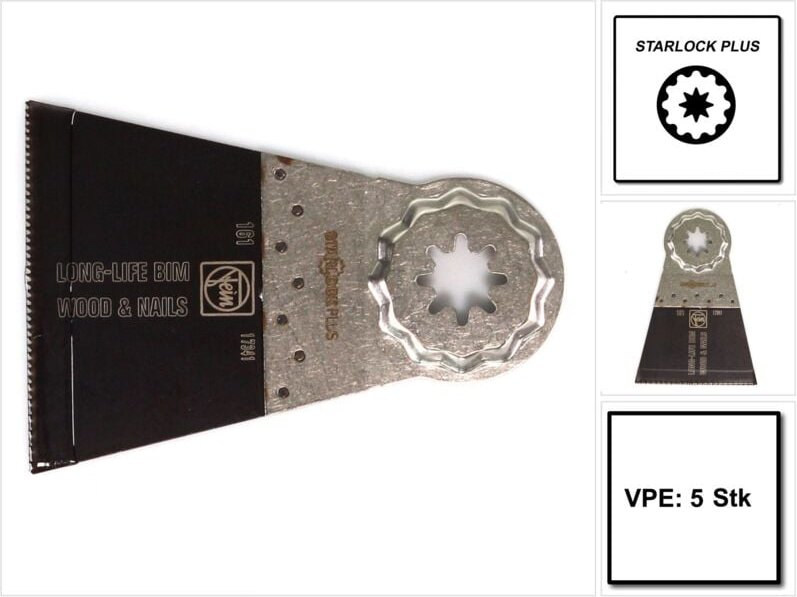 Fein - 5x E-Cut Long-Life Sägeblatt StarlockPlus 65 mm - 63502161230