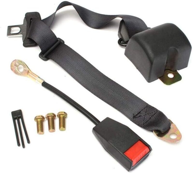 3-Punkt-Sicherheitsgurt-Set, verstellbar, für zwei Sitze, einziehbares Sicherheitsgurt-Set, universelles Gurtset, einzie...