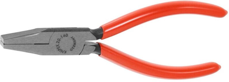 Thumbnail - Flachzange Gesamt-L.140mm Kopf pol.schwarz atram.Ku.-Überzug Knipex 2001140