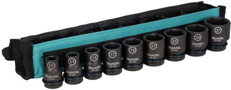 Makita E-16617 9-teiliges Stecknuss-Set schwarz