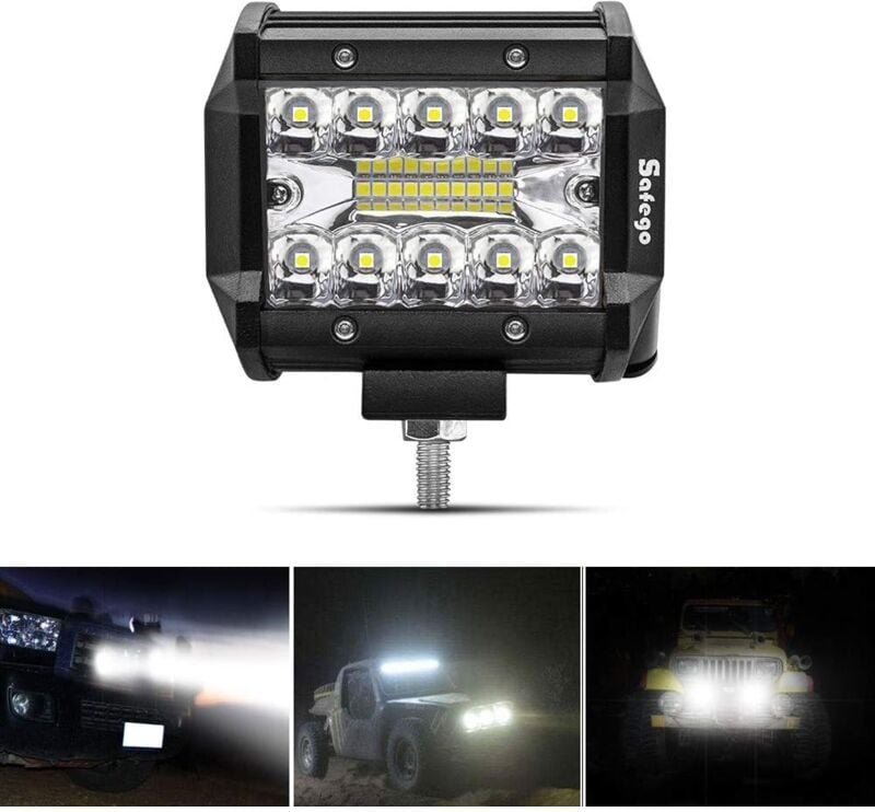 10,2 cm (4 Zoll) 60 w LED-Strahler, Arbeitsscheinwerfer, LED-Stabscheinwerfer, 10800 lm, wasserdicht IP67, Nebelscheinwe...