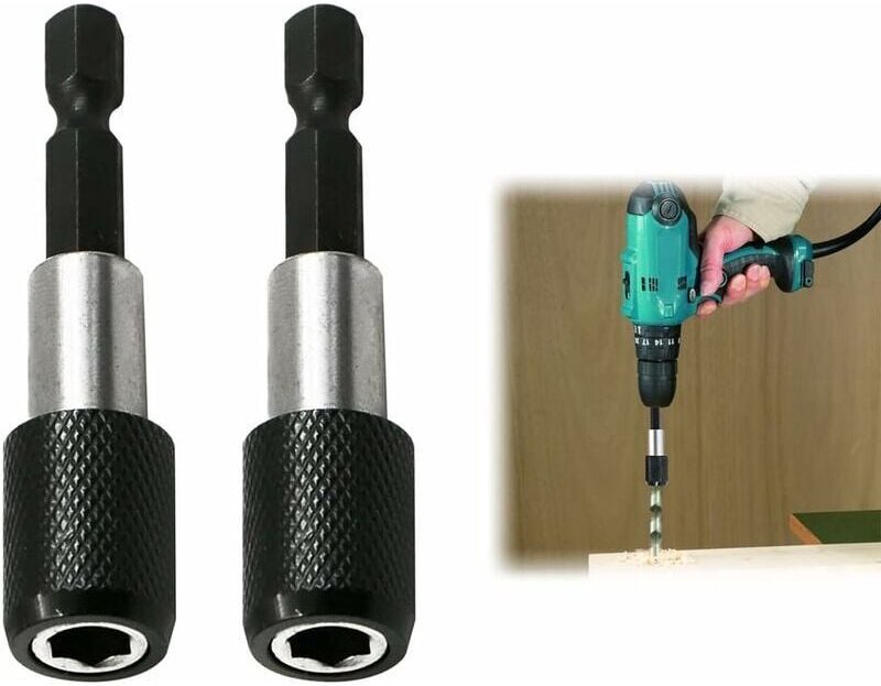 ZVD - Porte Embout Magnetique,Porte Embout Visseuse a Choc,Hex Tige Porte-embout de Tournevis Magnétique,Hex Tige Porte-...