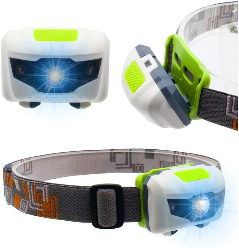 EXTRALINK High Power 3W, 100 Lumen, 4 Arbeitsmodi de, 3 AAA-Batterien, ABS und PS 12 Stunden de Dauerbetrieb, Kopftasche...