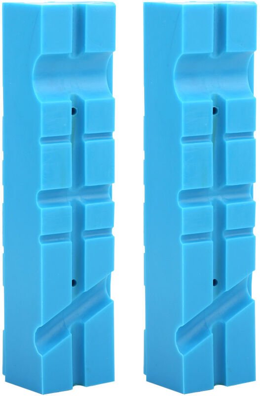 Weiche Schraubstockbacken, 2 Stück, magnetische, mehrrillige TPU-Schraubstockbacken-Zubehörteile