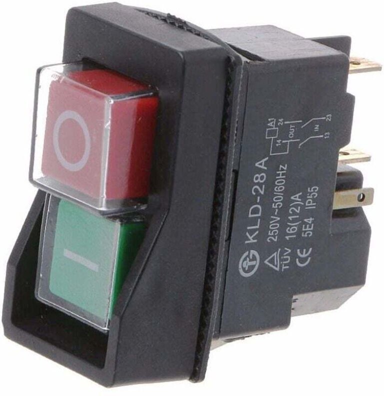 Ulisem Elektrischer Betonmischer Ein-/Ausschalter Elektromagnetischer Schalter CK21B/250 V 5-poliger Vergaser