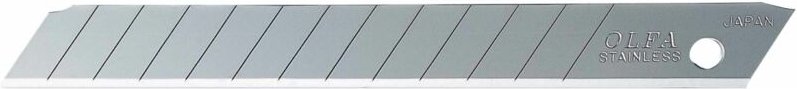 OLFA AB -50s - Packung von 50 hackbaren Klingen 9 mm Silber Edelstahl
