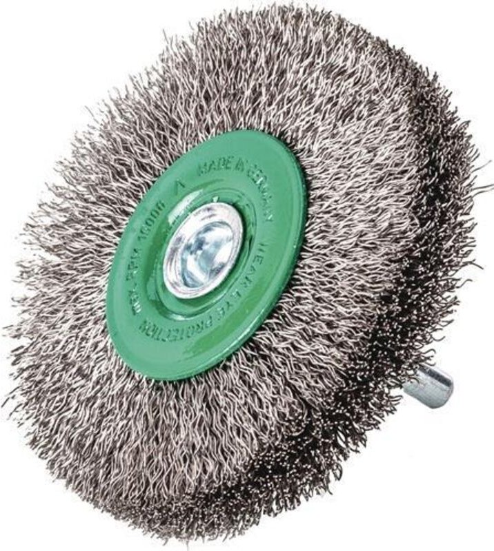 Rundbürste ø 80 mm Drahtstärke 0,2 mm Edelstahl 9 mm 12000 min-¹