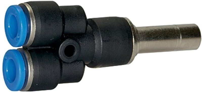 Riegler Y-Steckverbindung, Stecknippel 6 mm »Blaue Serie« mini, Schl.-Ø 6