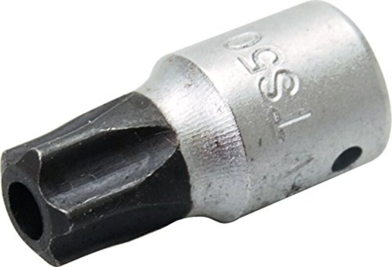 Bit-Einsatz Antrieb Innenvierkant 6,3 mm (1/4') TS-Profil (für Torx Plus) mit Bohrung TS50