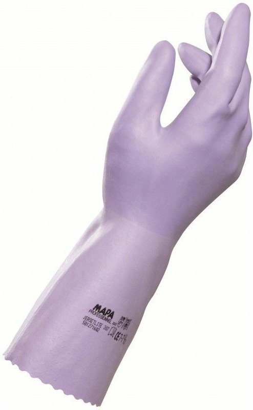 Mapa - 307 Jersette (ex: jersetlite) Gr.8 Handschuh Naturlatex, blass lila