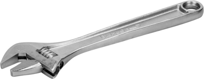 Bahco 44-mm-Standard-Rollgabelschlüssel mit Zentralmutter, verchromt, 380 mm - Industrieverpackung