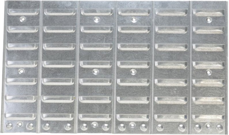 Metallschlitzwand fuer Sichtbox Gr 1 - 3