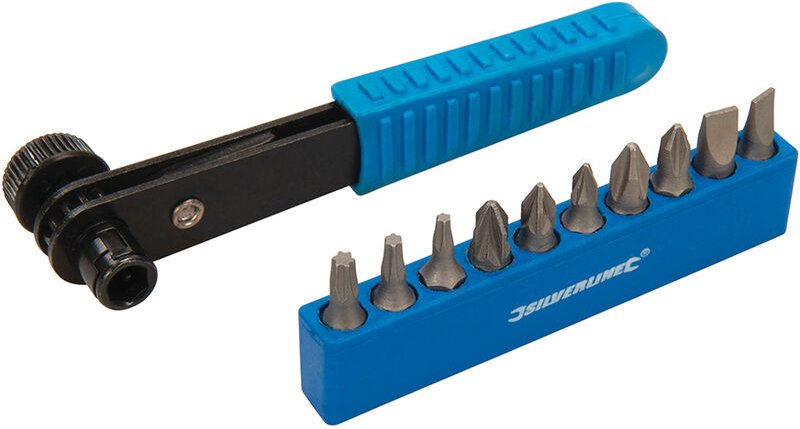 Gekröpfter Ratschenschraubendreher Set 11 tlg.