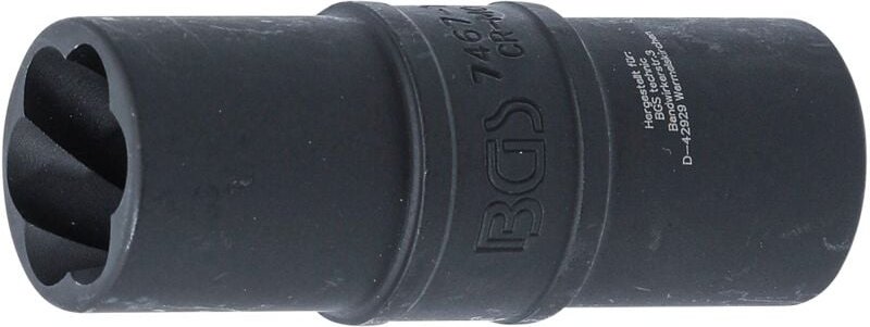 Bgs Technic - Kraft-Spezial-Schraubenausdreh-Wendeeinsatz 19 mm 12,5 mm (1/2')