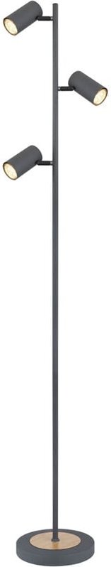 Stehlampe - Robby - grau - metall - GU10 - 57910SG - Globo