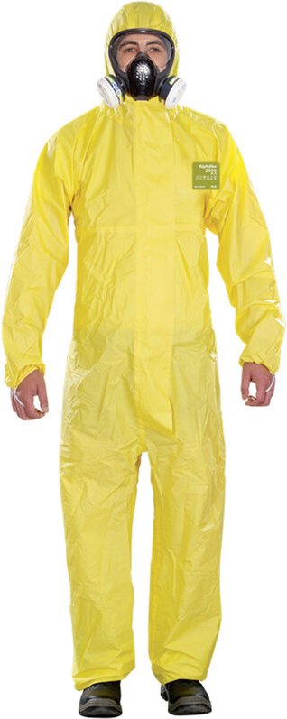 Thumbnail - YY23T-00132-04 AlphaTec® 2300 plus - Modell 132 Chemikalienschutz, Gelb, l Kleider-Größe: l - Ansell