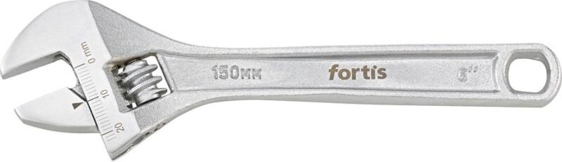 Rollgabelschlüssel 6' 150mm verchromt Fortis